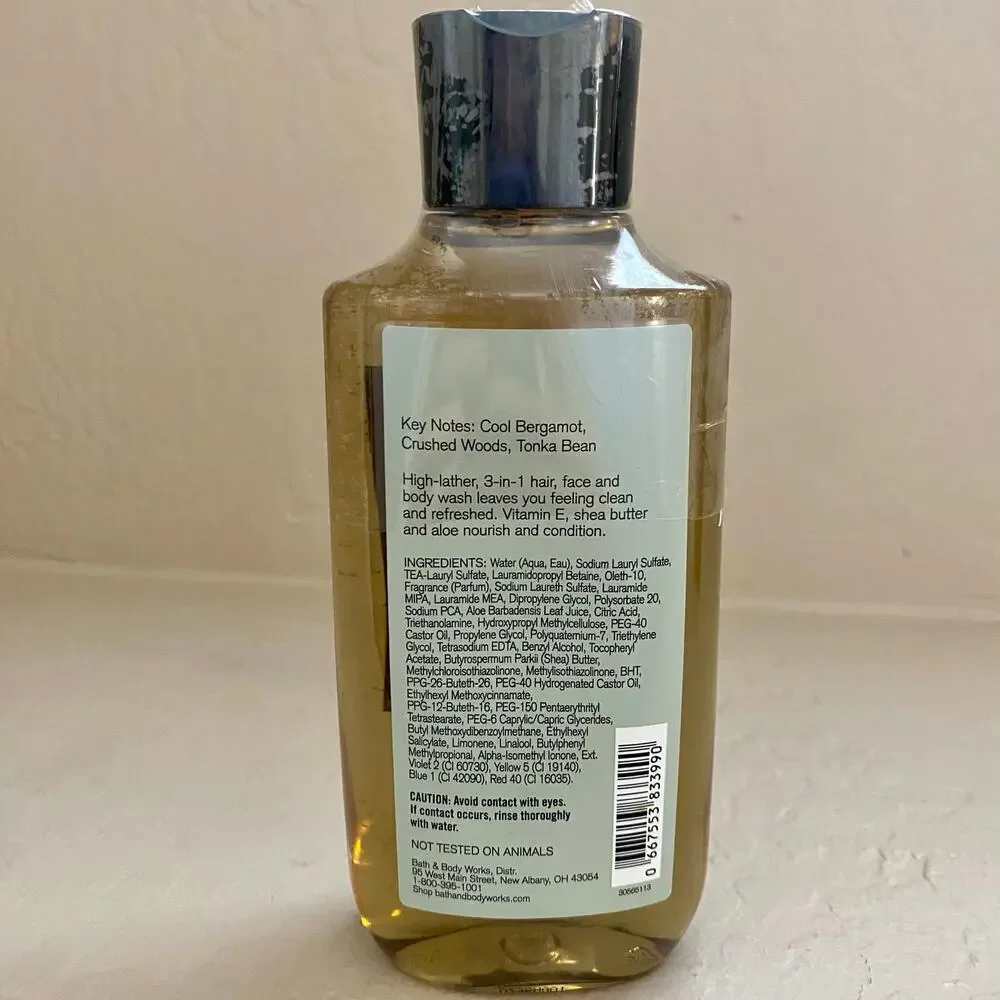 NEW Bath and Body Works Steel 3 in 1 Hair Body Face Wash Mens *Sealed* 10 Oz